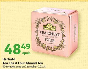 Auchan Herbata w puszce ahmad tea chest four oferta