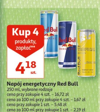 Napój energetyczny red bull the tropical edition