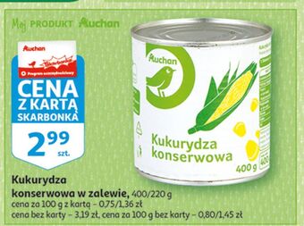 Auchan Kukurydza konserwowa auchan oferta
