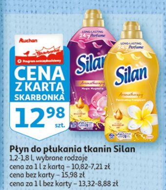 Auchan Płyn do płukania magic magnolia silan aromatherapy oferta