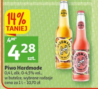 Auchan Piwo hardmade peach ice tea crush oferta