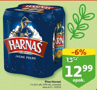 Auchan Piwo harnaś jasne pełne oferta