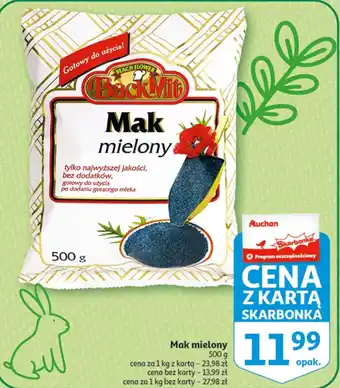 Auchan Mak mielony backmit oferta