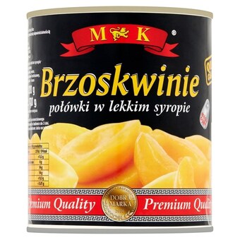 Stokrotka Mk brzoskwinie połówki w lekkim syropie 820 g oferta