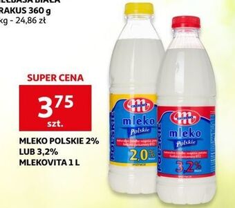 Auchan Mleko polskie 3.2% mlekovita oferta