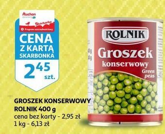 Auchan Groszek konserwowy rolnik oferta
