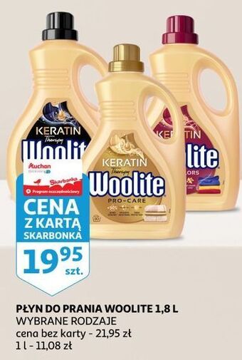 Auchan Płyn do prania dark woolite keratin oferta