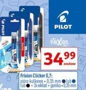 Auchan Pióro kulkowe + 3 wkłady czarny pilot frixion oferta