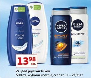 Auchan Żel pod prysznic nivea creme care oferta
