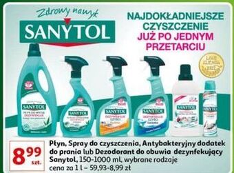 Auchan Płyn dezynfekujący i czyszczący łazienka sanytol oferta