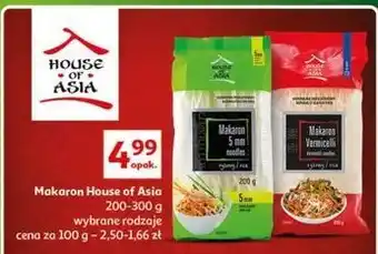 Auchan Makaron ryżowy 5 mm house of asia oferta