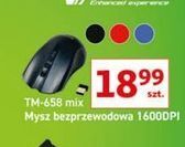 Auchan Mysz bezprzeowodowa tm-658 czarna vakoss oferta