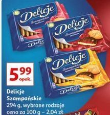 Ciastka z galaretką wiśniową delicje szampańskie