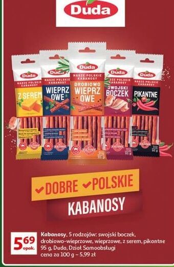 Auchan Kabanosy pikantne silesia duda oferta