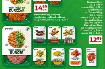 Auchan Łosoś roślinny wędzony plastry purella superfoods oferta