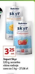 Auchan Jogurt mango-marakuja saszetka bakoma skyr oferta