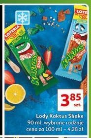 Auchan Lody shake słony karmel nestle kaktus oferta