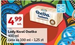 Auchan Lód osełka śmietankowa koral osełka lodowa oferta