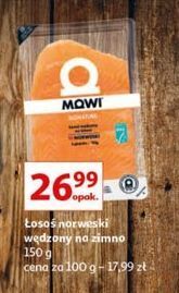 Auchan Łosoś norweski wędzony w plastrach mowi oferta