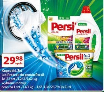 Auchan Kapsułki do prania deep clean color persil power caps oferta