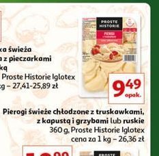 Auchan Pierogi z truskawkami iglotex proste historie oferta