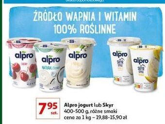 Auchan Jogurt wanilia alpro skyr style oferta