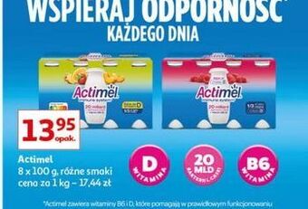 Auchan Jogurt wieloowocowy danone actimel oferta