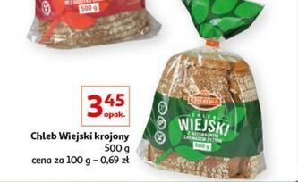 Auchan Chleb wiejski krojony oskroba oferta