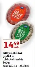 Auchan Filety śledziowe kołobrzeskie mors ryby oferta