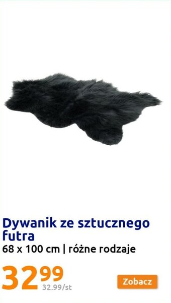 Action Dywanik ze sztucznego futra 68x100cm oferta