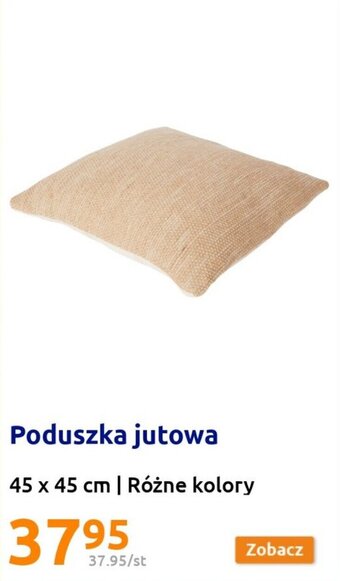 Action Poduszka jutowa 45x45cm oferta