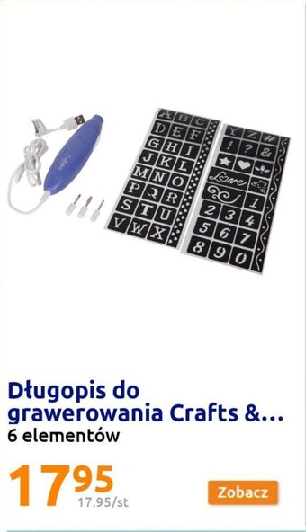 Action Crafts &... Długopis do grawerowania oferta