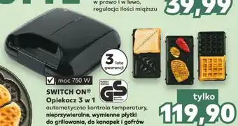 Kaufland Switch On Opiekacz 3w1 oferta