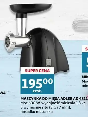 Auchan Maszynka do mięsa ad4811 adler oferta