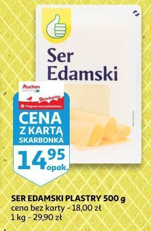 Auchan Ser edamski podniesiony kciuk oferta