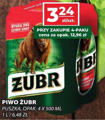 Top Market Żubr Piwo 4x500ml oferta