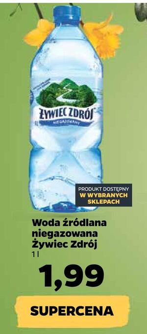 Netto Woda źródlana niegazowana żywiec zdrój oferta