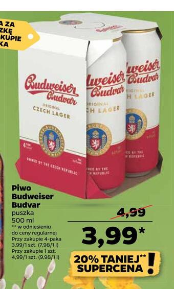 Netto Piwo budweiser budvar oferta