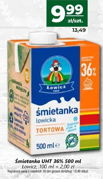 Top Market Łowicz Śmietanka UHT 36% 500ml oferta