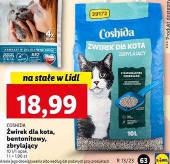 Lidl Żwirek dla kota coshida oferta