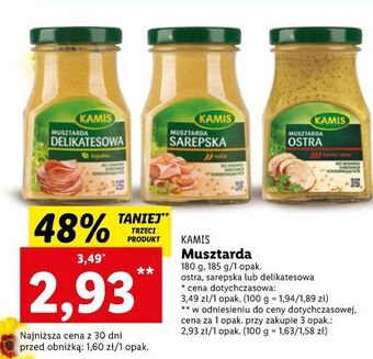 Lidl Musztarda delikatesowa kamis oferta