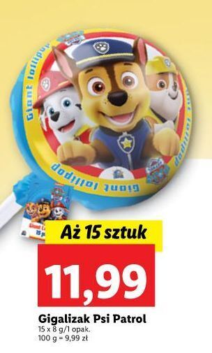 Lidl Gigalizak psi patrol oferta