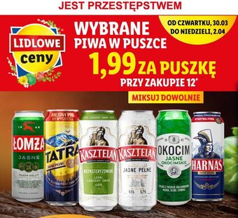 Lidl Piwo tatra jasne pełne oferta