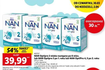 Lidl Mleko 3 nestle nan optipro oferta