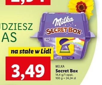 Lidl Czekoladki milka secret box oferta