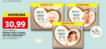 Lidl Pieluchomajtki 4 maxi lupilu pants premium oferta