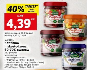 Lidl Konfitura z wiśni maribel oferta
