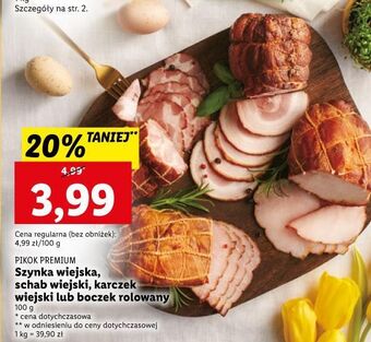 Lidl Boczek rolowany pikok premium oferta