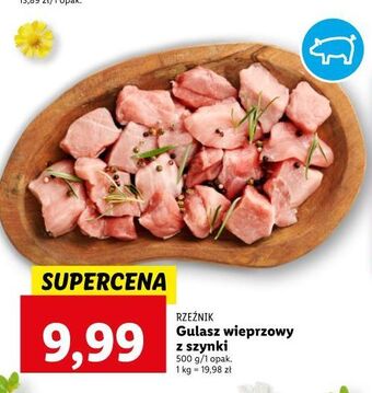 Lidl Gulasz wieprzowy z szynki rzeźnik codzienna dostawa oferta