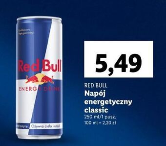 Lidl Napój energetyczny red bull oferta